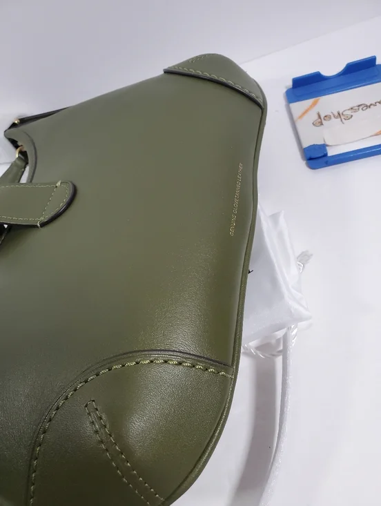 Coach Hamptons HoBo Bag in Brass/Olive Glovetanned Leather NWT - Picture 5 of 7